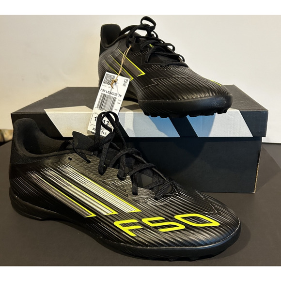 Adidas F50 League TF Soccer Cleats JH7725 Black Lucid Lemon Mens Size 12 main image 10
